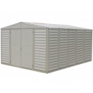 Duramax 00514 – 10.5'x13' Stronglasting WoodBridge Vinyl Shed & Foundation