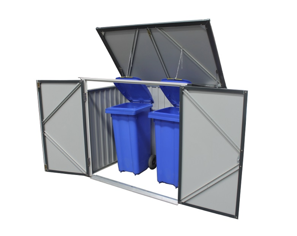 Duramax 74051 5'x3' Metal Garbage/Recycle Bin Enclosure